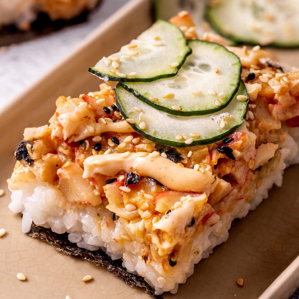 easy salmon sushi bake recipe