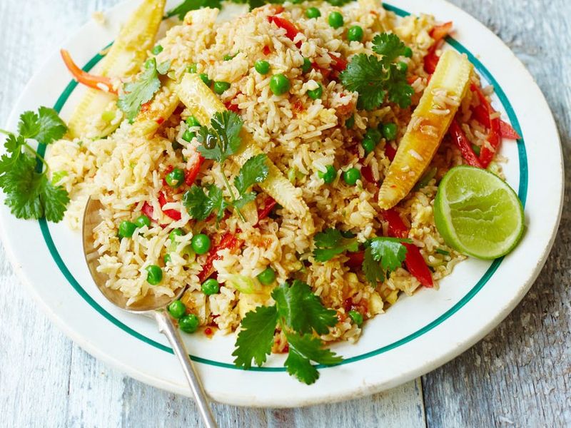 vegetarian thai basil fried rice recipe