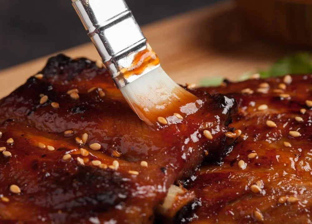 how to get burnt bbq sauce off pan