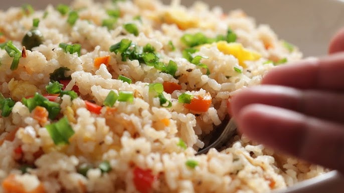 leftover rice with vegetables
