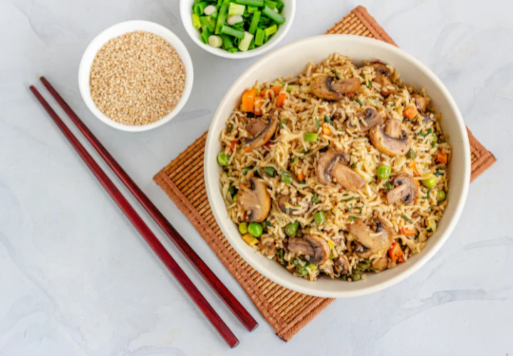 Mushroom Fried Rice Recipe with Earthy Flavor